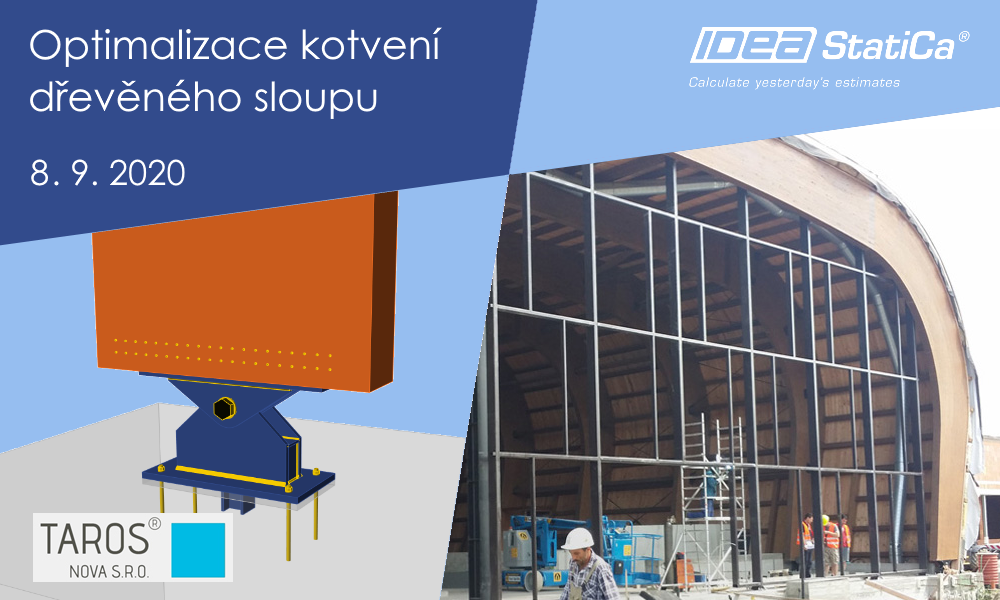 Optimalizace kotvení dřevěného sloupu